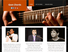 Tablet Screenshot of geetchords.com